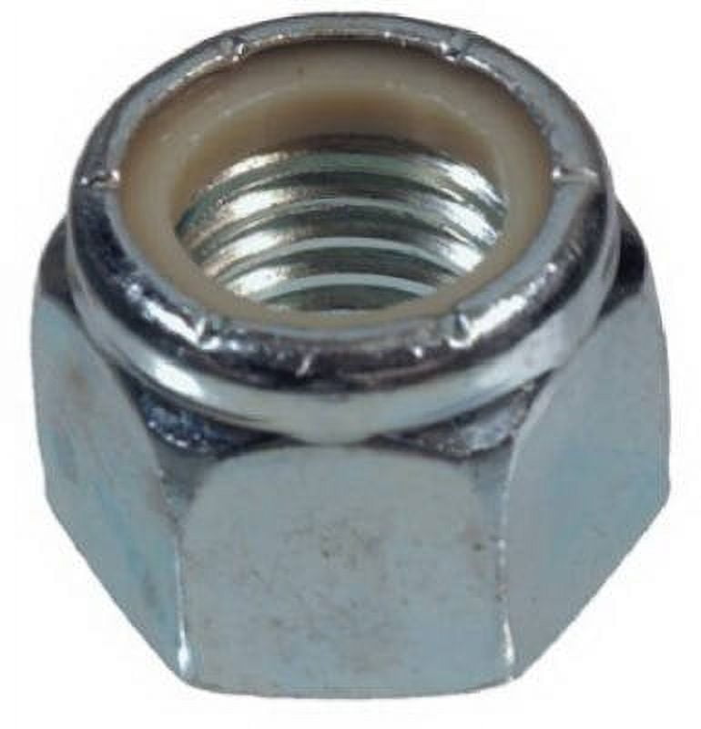 Hillman Nylon Insert Lock Nuts Zinc Coarse Steel 100 / Box