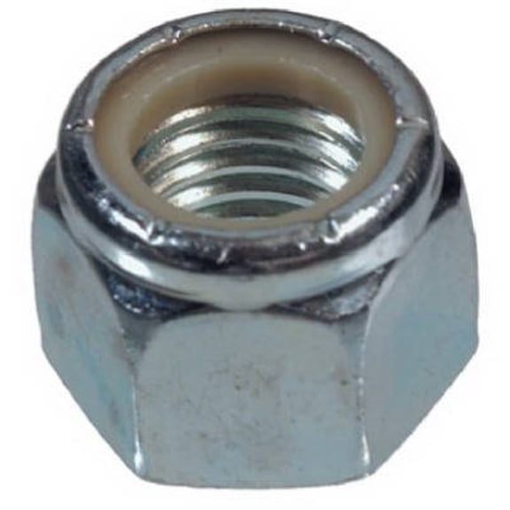 Hillman Nylon Insert Lock Nuts Zinc Coarse Steel 100 / Box