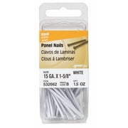 Hillman Panel Nails Variety Of Head Styles Hardware Nails, Steel, 1.5 x 8 in, 6 Piece