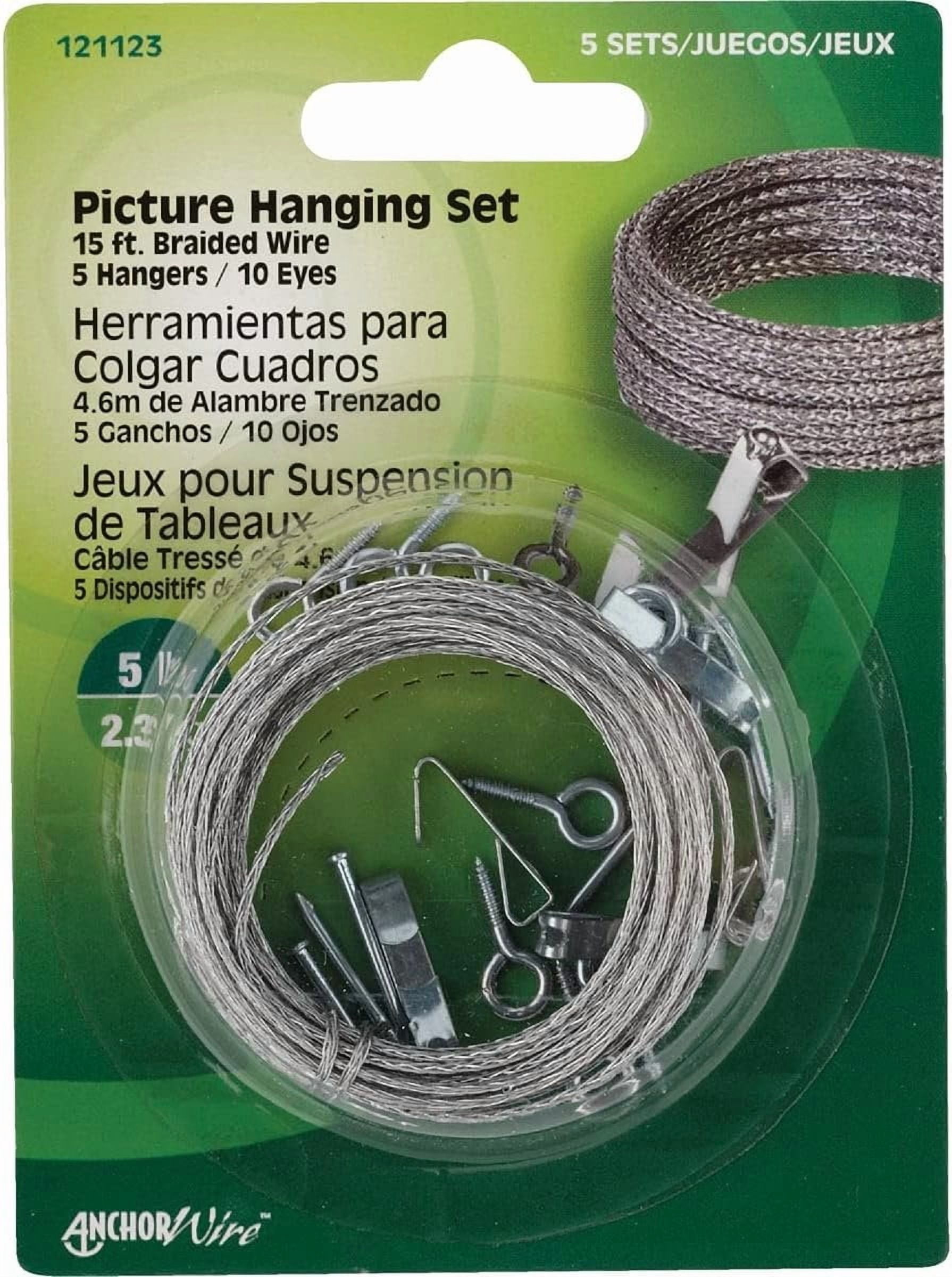 Hillman Picture Hanging Set 5 Lb 15' Carded