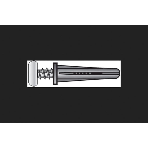 Hillman Plastic Anchors With Screws - Pan Head Phillips, 4 Pack, Size 10-12 x 1 In, Blue