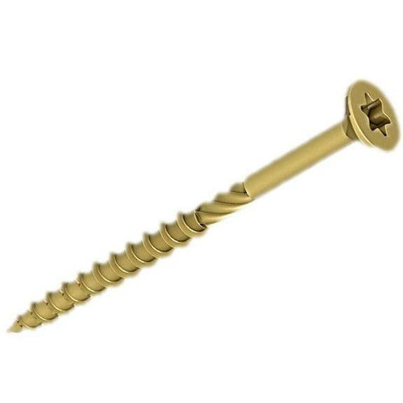Hillman Power Pro #9 x 3 In. Bronze Ceramic Flat Head Star Exterior Wood Screw (2000 Ct., 1/4 Keg)