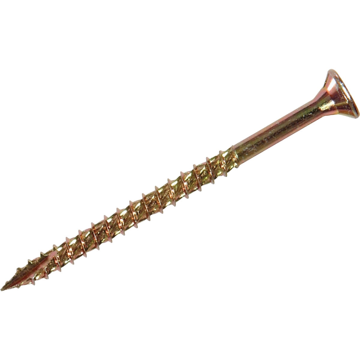 Hillman Power Pro No. 9 x 2-1/2 in. L Star Flat Head Yellow Zinc-Plated Steel Wood Screws 100 pk