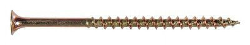 Hillman Power Pro No. 9 x 2-1/2 in. L Star Yellow Zinc Wood Screws 1 lb. 100 pk