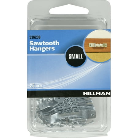 Hillman Sawtooth and Picture Hangers, Steel, Zinc Plated, 25 Piece