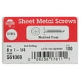 thumbnail image 1 of Hillman Self Drilling Sheet Metal Screws No. 8 X 1-1/4 " Standard Grade Phillips 100 / Box, 1 of 2