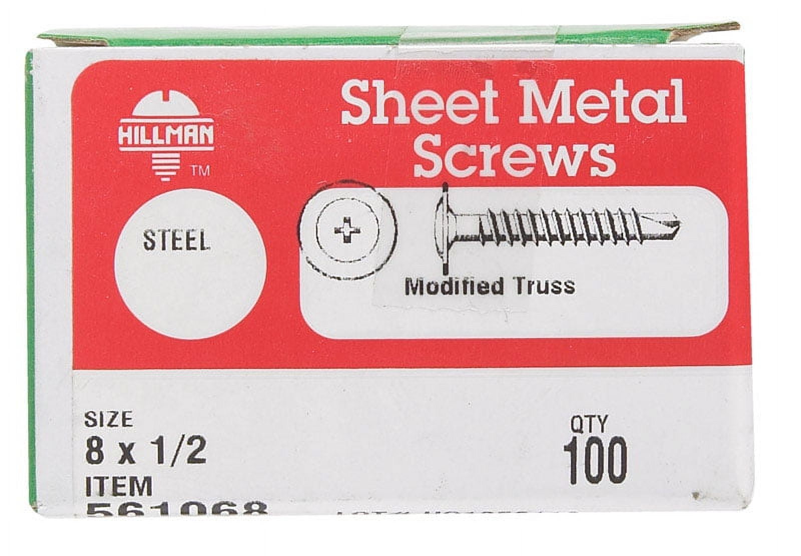 Phillips Pan Head Sheet Metal Screws, #6 X 5/8 Inch, Stainless Steel, 100 Pack