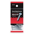 thumbnail image 1 of Hillman Sheet Metal Screws,#12 x 1-1/2", Steel, Zinc, Interior, Phillips, Silver, 9 pack, 1 of 8