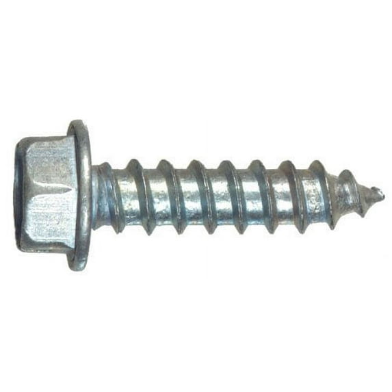Hillman Sheet Metal Screws No. 14 X 2 " Hex Head/Slotted Hex Head Box 100
