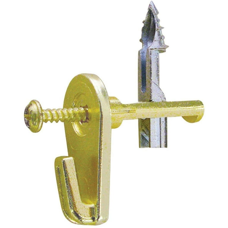 Hillman MegaHook Brass-Plated Gold Heavy Duty Picture Hook 100 lb 1 pk Hillman MegaHook Brass-Plated Gold Heavy Duty Picture Hook 100 lb 1 pk
