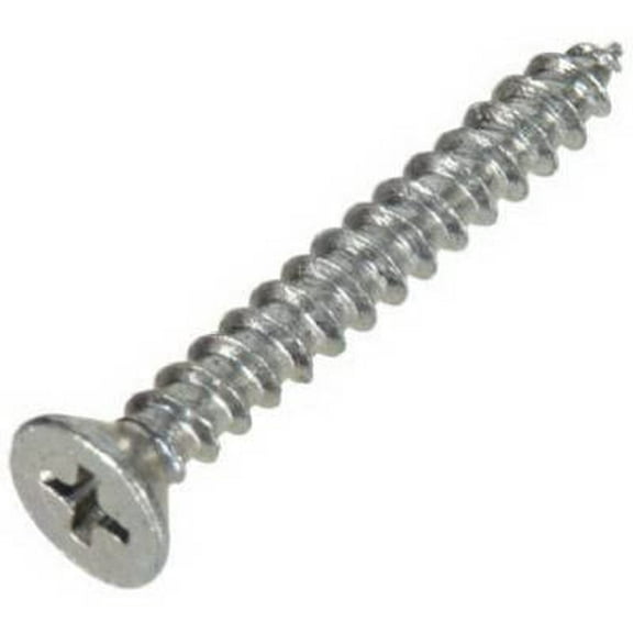 Hillman Stainless Steel Sheet Metal Screws No. 8 X 1 " Phillips Flat Head