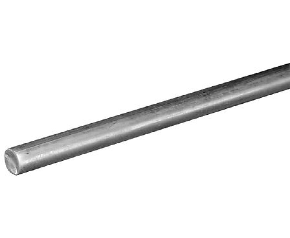 Hillman SteelWorks 11153 3/8" x 36" Steel Smooth Rod, Zinc Plated