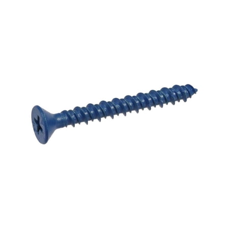Hillman 1/4 In. x 2-3/4 In. Flat Concrete Screw Anchor (100-Count) 375310