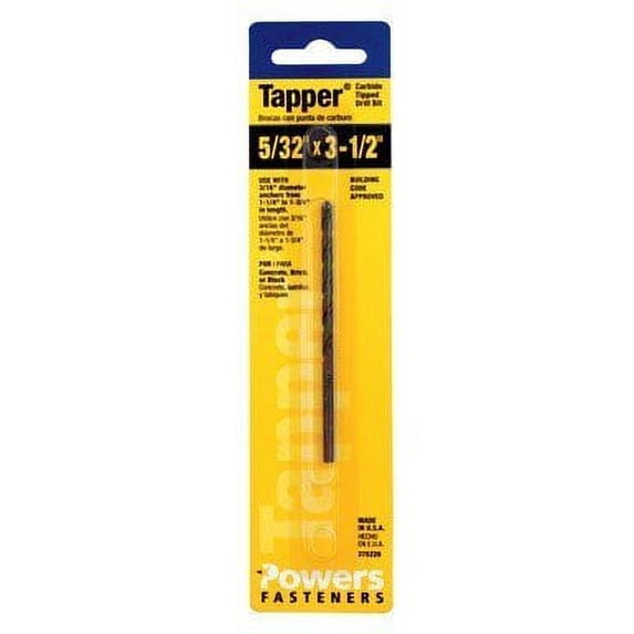 Hillman Tapper Concrete Drill Bit 5/32 " X 3-1/2 "