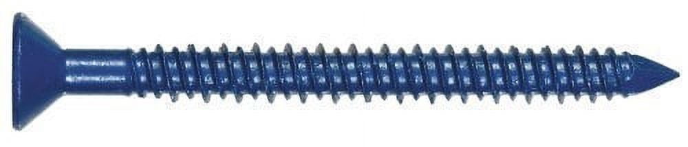 unknown Hillman Tapper Masonry Fastener Concrete Screw - Flat Head Phillips - 100/Box, 1/4 x 3-1/4 — Home & Garage Storage, Stackable Design