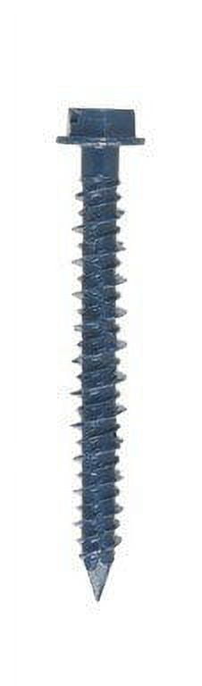 Hillman Tapper Steel Hex Head Concrete Screw Anchor 100 pk — Construction & DIY Use, Standard Hardware Spec