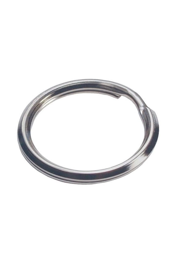 5936604 Tempered Steel Split Rings Cable Key, Silver - Pack of 50