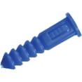thumbnail image 1 of Hillman The Anchor Center #8 - #10 - #12 Thread Blue Ribbed Plastic Anchor Kit, 1 of 2