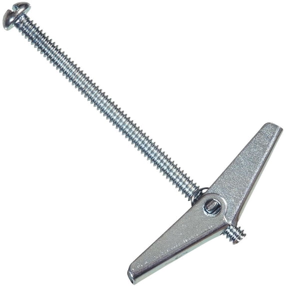 Hillman Toggle Bolts 3/16 " X 4 " Round Head Slotted Zinc Plated Steel 50/Box
