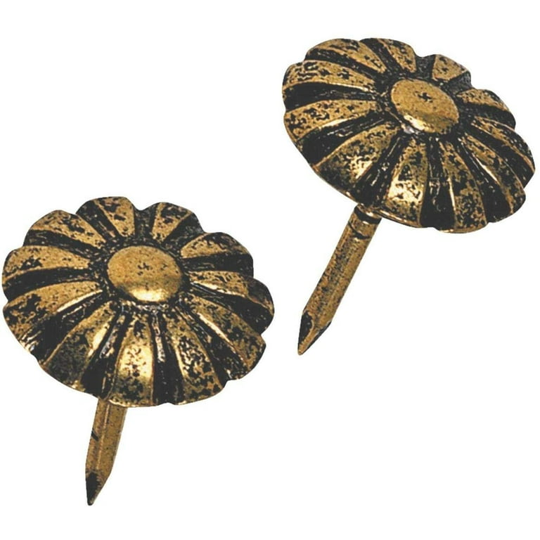 Hillman No. 64 Antique Brass Brass Furniture Nails 25 pk Hillman No. 64 Antique Brass Brass Furniture Nails 25 pk