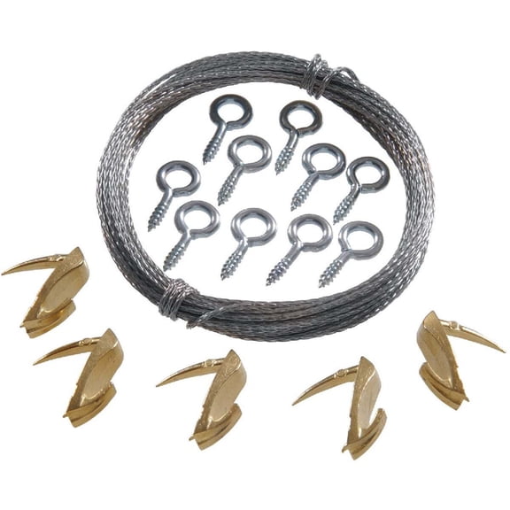 Hillman 122395 Cobra Small Wall Biter Picture Hook Hanging Kit 15LBS-30 LBS