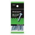 thumbnail image 1 of Hillman Wood Screws, #6 x 1-1/2", Steel, Zinc, Interior Screws, Phillips, Silver, 15 pack, 1 of 8