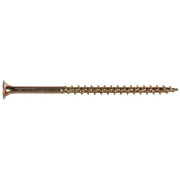 Hillman Wood Screws, Phillips, Zinc & Yellow, 2-In. x #6, 1-Lb.