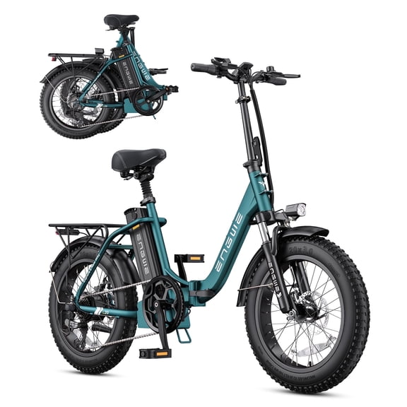 ENGWE L20 2.0 Electric Bike for Adults,7 Speed 700W E-bike 52V 13Ah Removable Battery, 20MPH Electric ,20×3.0 Fat TireUL2849