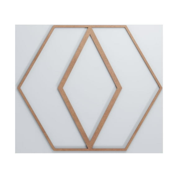 Hillrose Decorative Fretwork Wood Wall Panels, Medium, 17 3/4"W x 15 3/8"H x 1/4"T, Wood (Paint Grade)