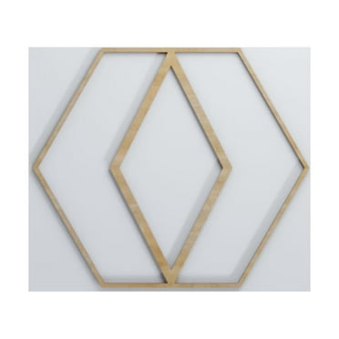 Hillrose Decorative Fretwork Wood Wall Panels, Small, 13 1/8"W x 11 3/8"H x 1/4"T, Hickory