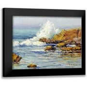 Hills, Anna Althea 14x12 Black Modern Framed Museum Art Print Titled - Summer Sea, Laguna Beach