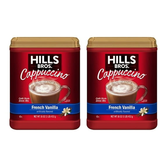 Hills Bros Cappuccino French Vanilla (16 Ounce (Pack Of 2))