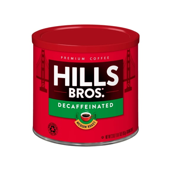 Hills Bros. Decaf Medium Roast Ground - 23 oz Can