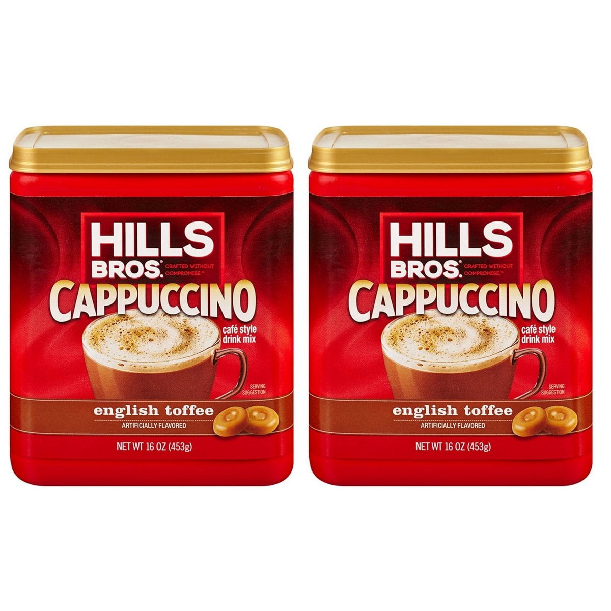 Hills Bros. English Toffee Flavored Instant Coffee Mix, 16oz