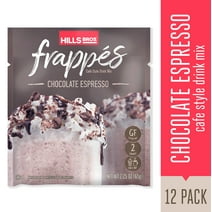 Hills Bros Frappe's Chocolate Espresso Instant Coffee Packets, 2.29 oz - 12 Pack