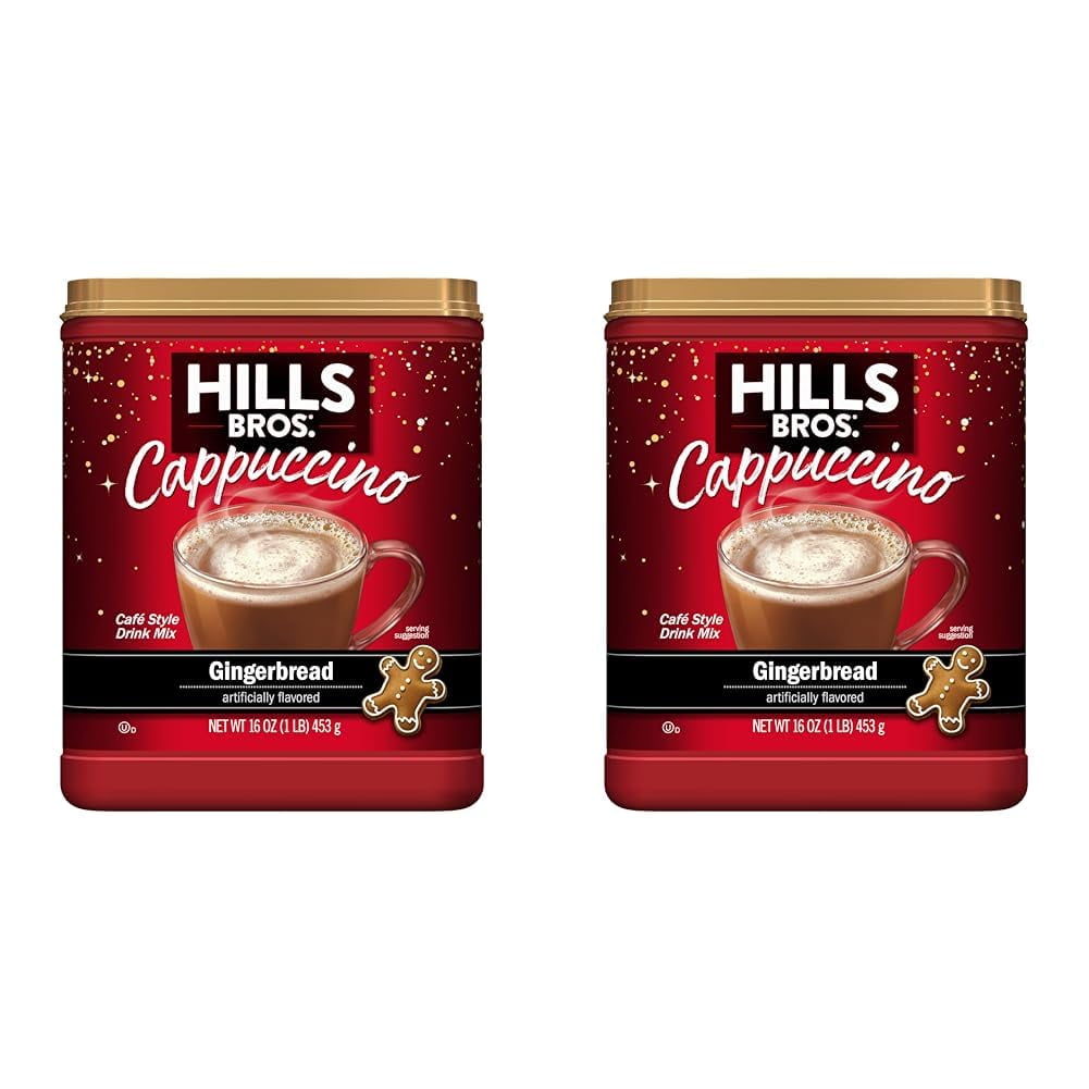 Hills Bros. Instant Cappuccino Mix, Gingerbread Cappuccino Mix – Enjoy ...