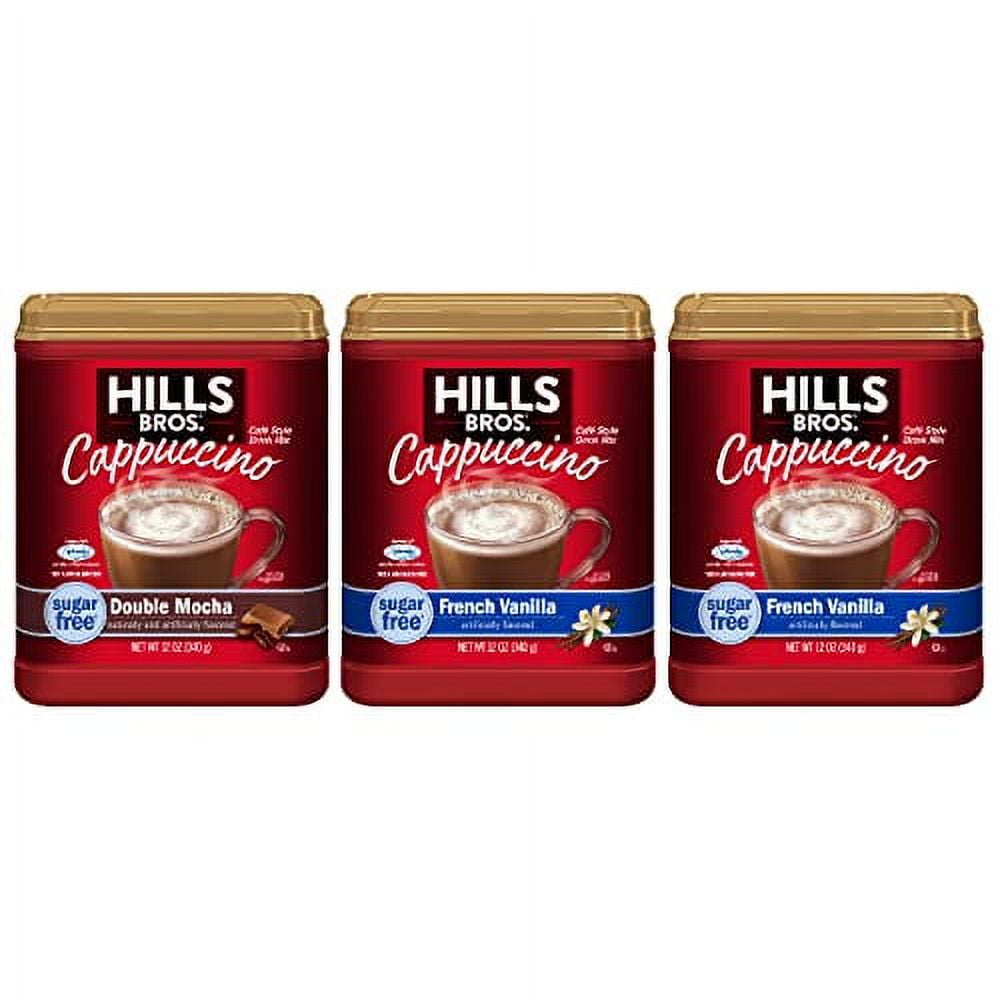 Hills Bros Instant Cappuccino Mix Sugar-Free Variety Pack with (2 ...