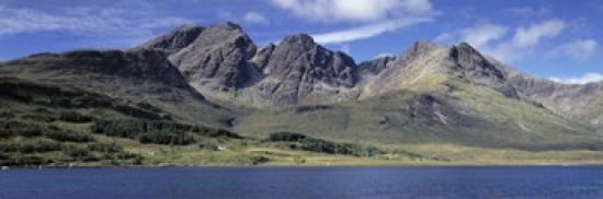Hills Cuillins Loch Slapin Isle Of Skye Scotland Canvas Art - Panoramic Images (36 x 12)