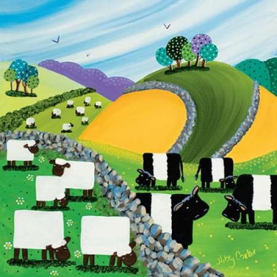 Hills and Dales Canvas Art - Nikky Corker (24 x 24)