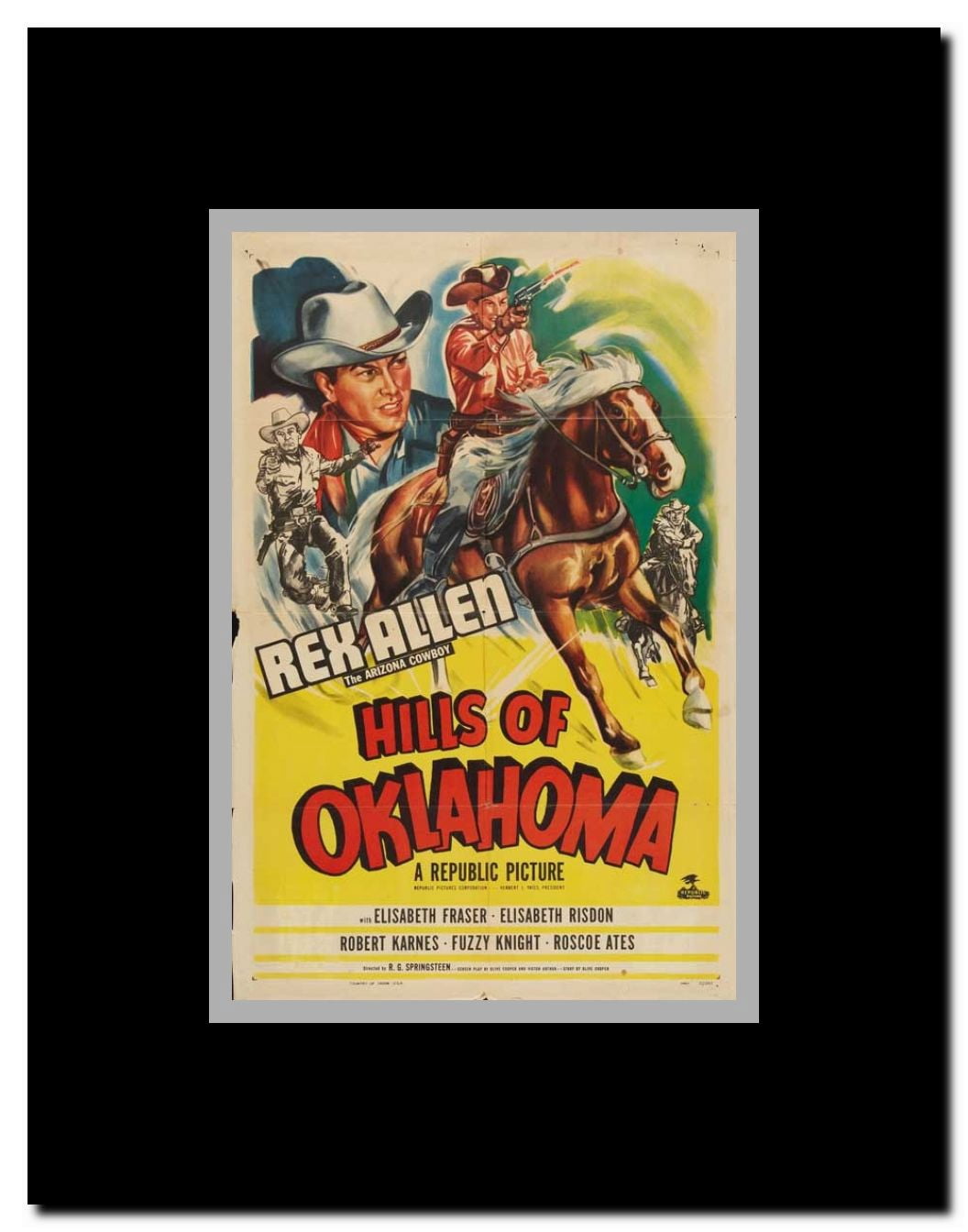 Hills of Oklahoma Framed Movie Poster
