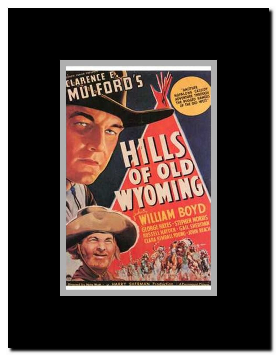 Hills of Old Wyoming Framed Movie Poster