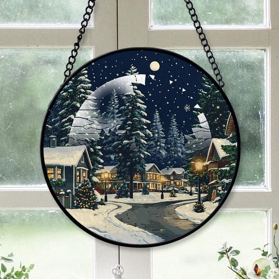 Hillsboro City Oregon, Personalized 2025, Hillsboro Ornaments 2025, Hillsboro Gift, Stained Glass Suncatcher Birthday Gift for Traveler x622XS
