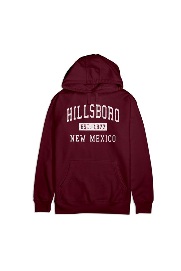 Hillsboro New Mexico Classic Established Premium Cotton Hoodie