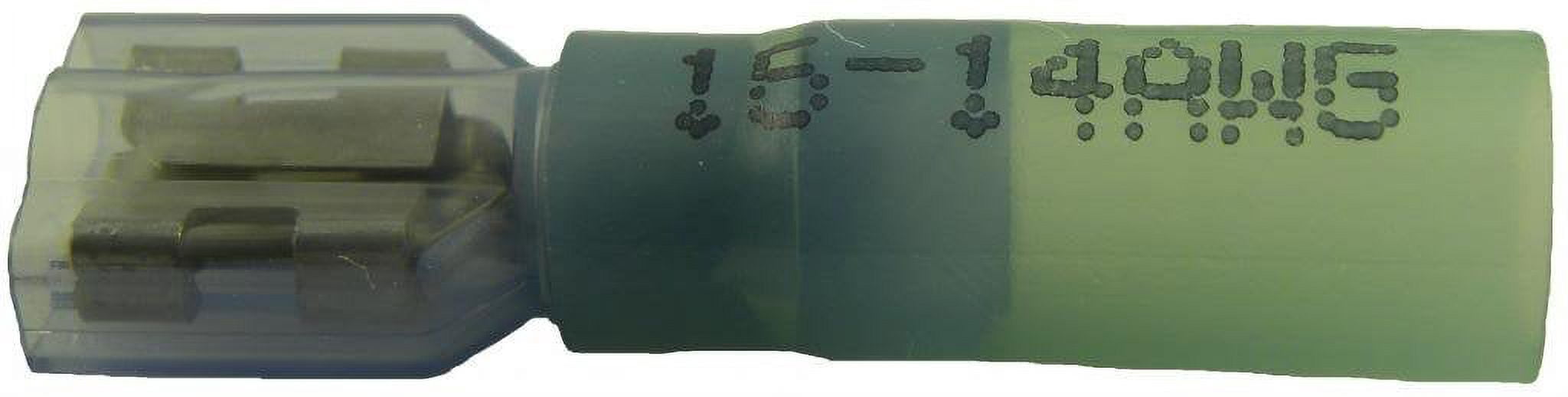 Hillsdale 40209 Heat Shrink 16-14 Gauge .250" Fully Insulated Female Push-On Connector Hump Jacket Pack of 100