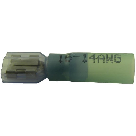 Hillsdale 40209 Heat Shrink 16-14 Gauge .250" Fully Insulated Female Push-On Connector Hump Jacket Pack of 100