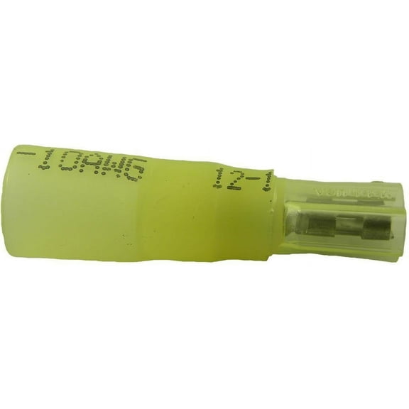 Hillsdale 40213 Heat Shrink 12-10 Gauge .250" Fully Insulated Female Push-On Connector Hump Jacket Pack of 100