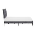 thumbnail image 1 of Hillsdale Blakely Fabric Upholstered Platform QN Bed Dual USB Ports Gray, 1 of 5