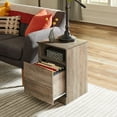 thumbnail image 1 of Hillsdale Brindle Rectangular End Table with USB and Drawer, Gray Oak, 1 of 25