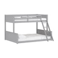thumbnail image 1 of Hillsdale Capri Coastal Wood Twin over Full Bunk Bed with Mattresses in Gray, 1 of 5