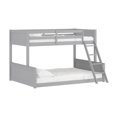 thumbnail image 1 of Hillsdale Capri Coastal Wood Twin over Full Bunk Bed with Mattresses in Gray, 1 of 5